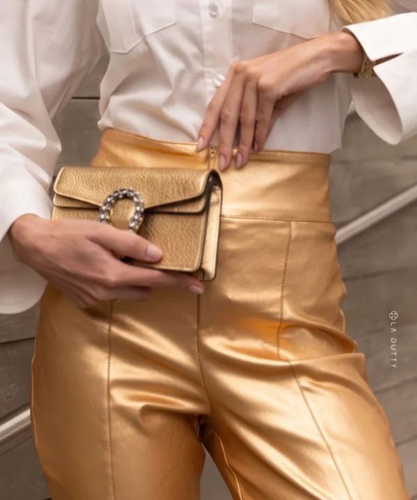 Alternative view of CALÇA SKINNY METALIZADA